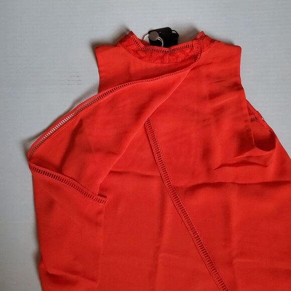 Armani Exchange Lace Yoke Split Back Tank Size XS msrp $120 - Picture 5 of 7